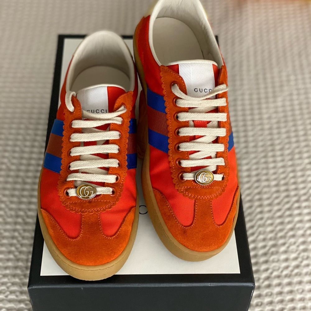 GG Gucci suede low sneakers